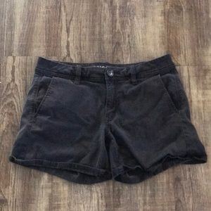 American Eagle Outfitters, black, super stretch, denim shorts.
